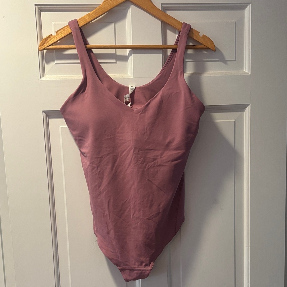 Lululemon Athletica | align bodysuit velvet dust pink